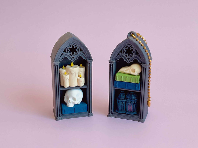 Gothic Library Shelf Set (1x2)